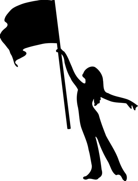 marching band silhouette color guard - Clip Art Library