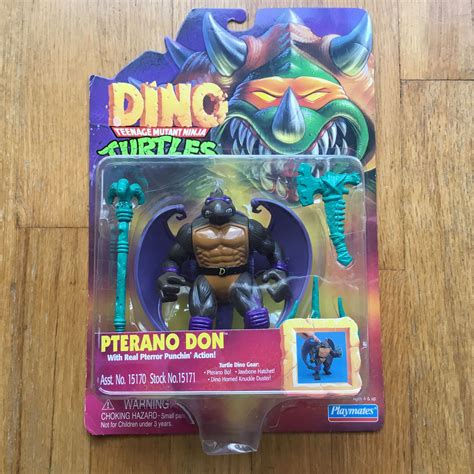 1997 Wave 10 TMNT Dino Turtles "PTERANO DON". (SOLD) | Weird toys, Tmnt ...