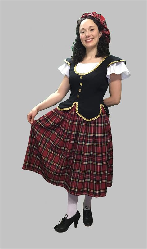 Ladies Scottish Fancy Dress Costume, Highland Outfit