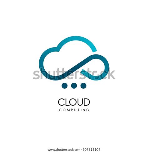 Cloud Computing Storage Vector Logo Technology Stock Vector (Royalty ...