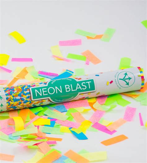 Neon Blast Confetti Cannon 40cm – Eventfull