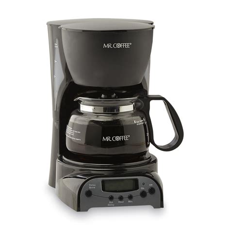 Mr. Coffee DRX5 4-Cup Programmable Coffee Maker - Black