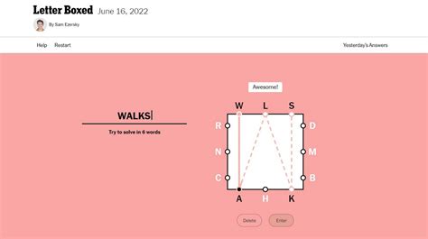 NYT Letter Boxed: A Quick Guide to the Fan-Favorite Puzzle