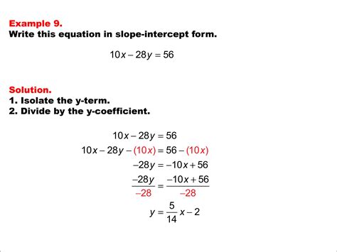 standard form linear equation templates linearequationsstandardform