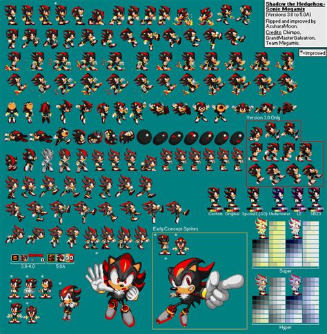 Sonic 3 Shadow Sprites