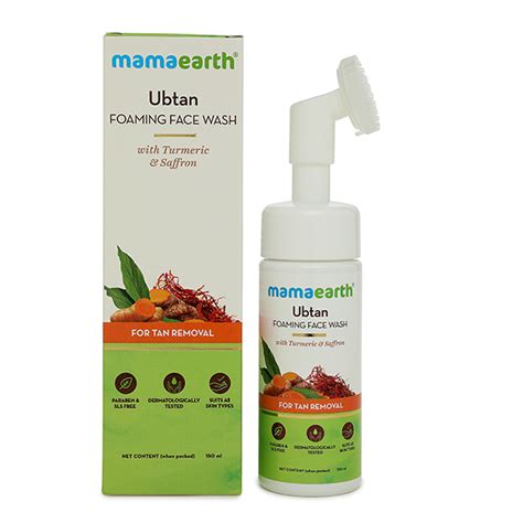 Buy Mamaearth Ubtan Foaming Face Wash with Turmeric & Saffron 150ml ...