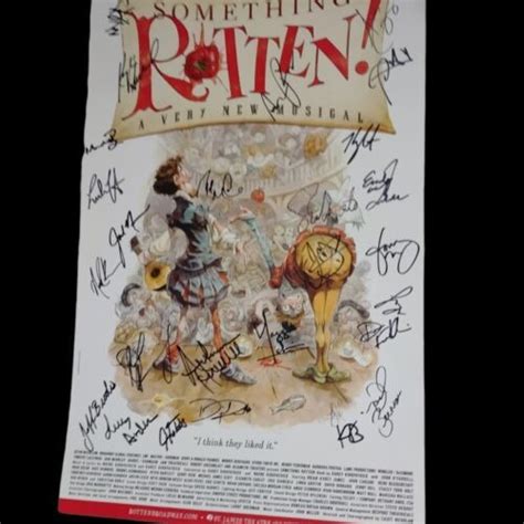 Something Rotten A Very New Musical St James Theater Autographed Poster ...