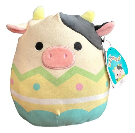 Squishmallows 2022 Connor The Cow In Easter Egg Spring 8 Inch Plush ...