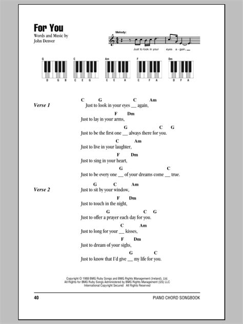 For You | Sheet Music Direct