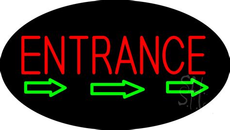 Entrance Animated with Arrow Neon Sign | Entrance Neon Sign - Every ...