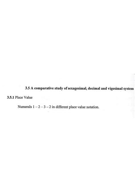 (PDF) Sexagesimal, Decimal and vigesimal system