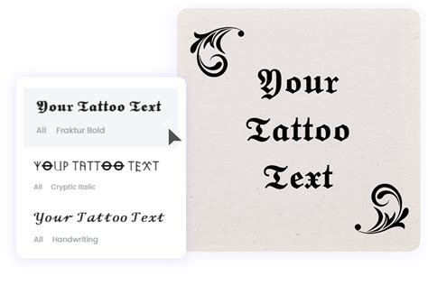 Tattoo Lettering Fonts