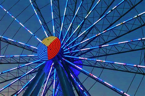 Ferris Wheel at sunrise-Pigeon Forge Tn Photograph by William Reagan