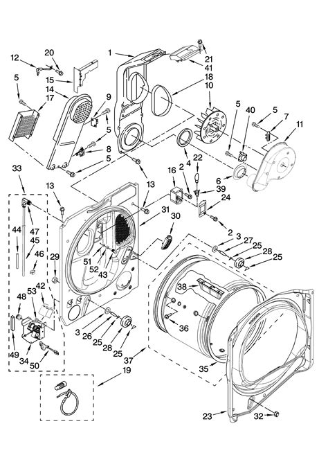 Diagram Back Of Electric Dryer