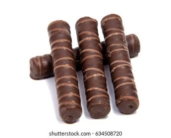 Wafer Rolls Chocolate Isolated On White Stock Photo 634508720 ...