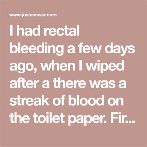 Blood On Toilet Paper After Wiping No Pain