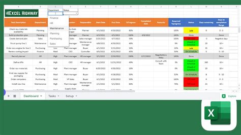 Task Manager Template Google Sheets