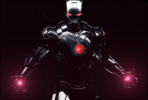 Iron Man in black by deviationanonymous on DeviantArt