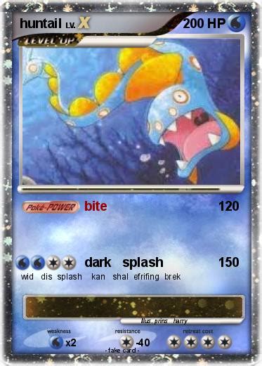 Pokémon huntail 11 11 - bite - My Pokemon Card