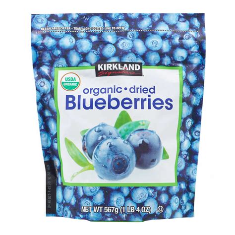 Kirkland Signature Organic Dried Blueberries, 20 oz in 2021 | Dried ...