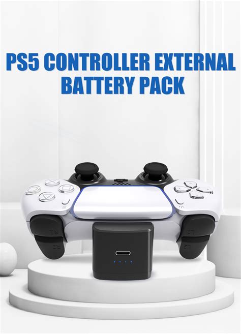 1800mah External Battery Pack for PS5 Controller,Accessories