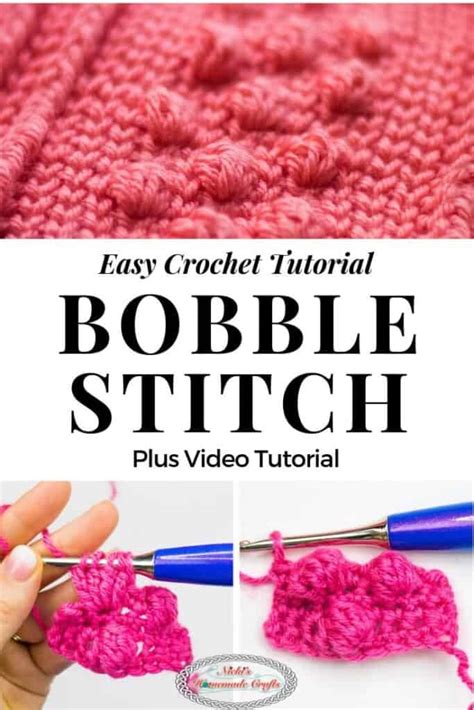 Crochet the Bobble Stitch in different sizes - Nicki's Homemade Crafts