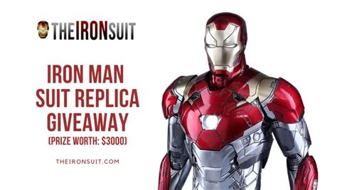 TheIronSuit.com Iron Man Suit Replica Giveaway - Win A $3,000 Iron Man Suit