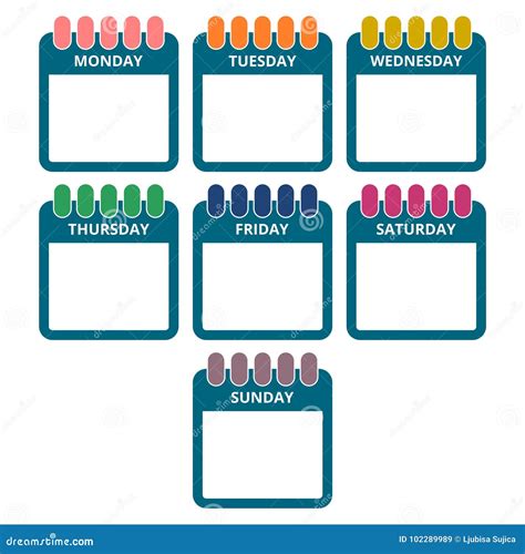 Day Of The Week, Calendar Royalty-Free Illustration | CartoonDealer.com ...