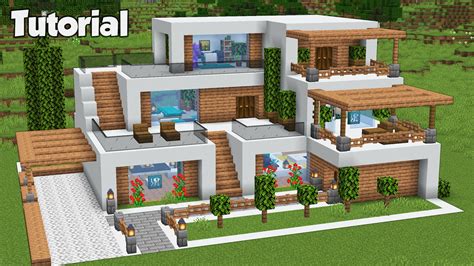 Minecraft Modern House Blueprints Pe