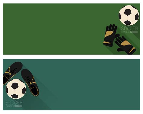 Flat soccer banner 640526 Vector Art at Vecteezy