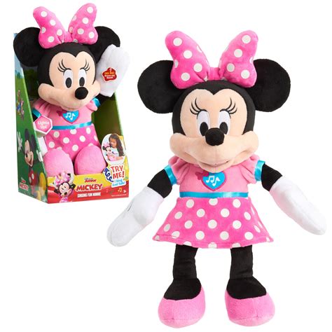 Disney Junior Mickey Mouse Singing Fun Minnie Mouse, 12-inch plush ...