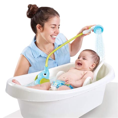 Yookidoo Baby Bath Shower Head - Elephant Water Pump and Trunk Spout ...