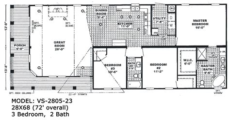 4 Bedroom Single Wide Mobile Home Floor Plans - floorplans.click