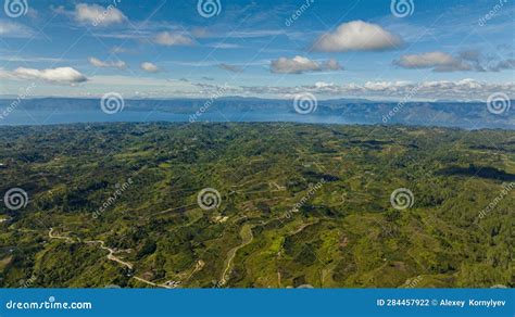 Toba Lake and Samosir Island. Sumatra, Indonesia. Stock Photo - Image ...