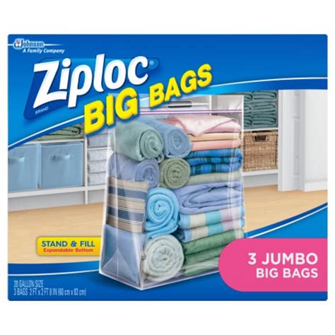 Ziploc® Big Bags Gallon Storage Bags, 3 pk / 20 gal - Foods Co.