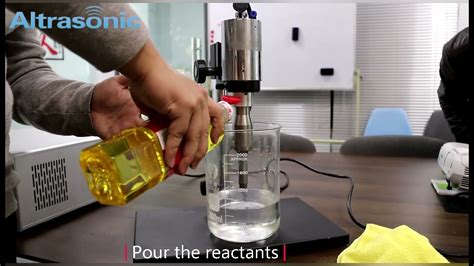 20K Ultrasonic Sonochemistry equipment operation display - YouTube