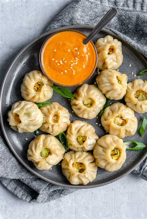 Tibetan Vegetable Momos with Spicy Sesame Tomato Chutney • The Curious ...