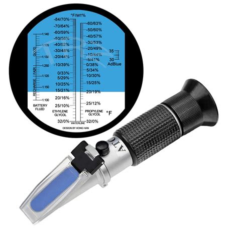 Buy TRZ 4-in-1 Antifreeze Refractometer Ethylene Glycol, Propylene ...