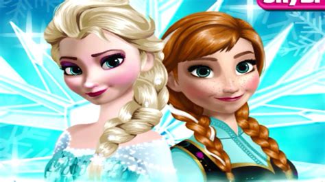 Frozen Sisters Anna and Elsa Dress up Game for Kids HD Video - YouTube