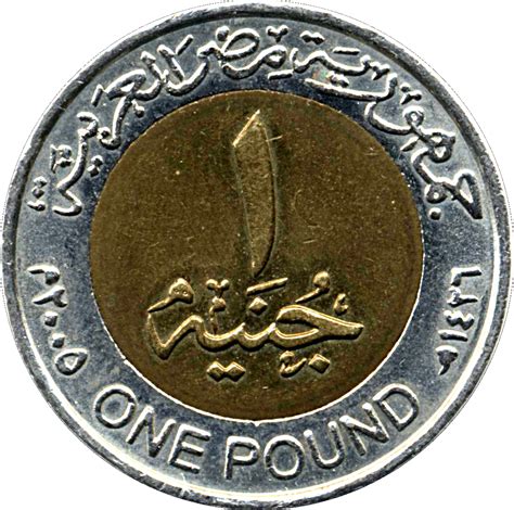 1 Pound (non-magnetic) - Egypt – Numista