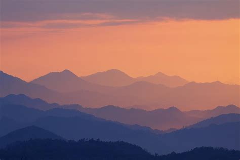 Japanese Mountain Sunrise by Photography By Stephen Cairns