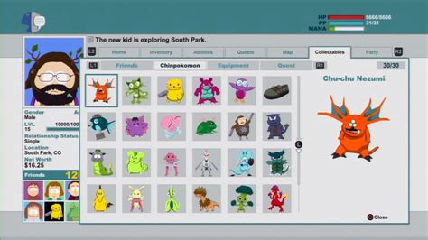 South Park: The Stick of Truth Chinpokomon Locations Guide | GamesRadar+