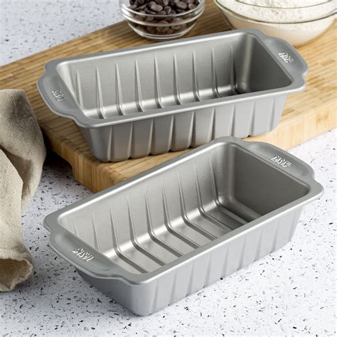 Tasty Large Carbon Steel Loaf Pans with Guidelines for Even Slices, 9 ...