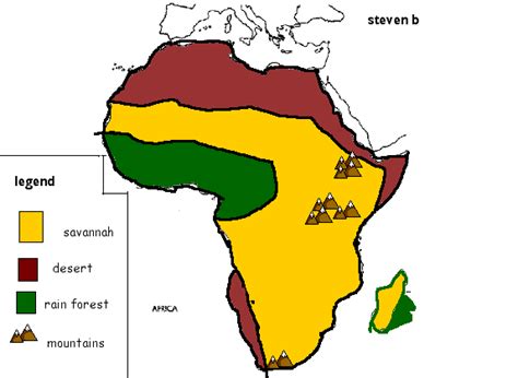 map of african savannah - Buscar con Google | Animal habitats, Savannah ...