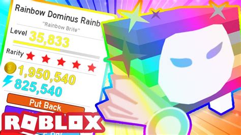 RAINBOW DOMINUS RAINBOW! | Roblox Pet Simulator - YouTube