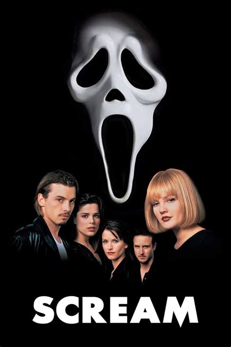 Scream Movie Poster with Ghost Mask