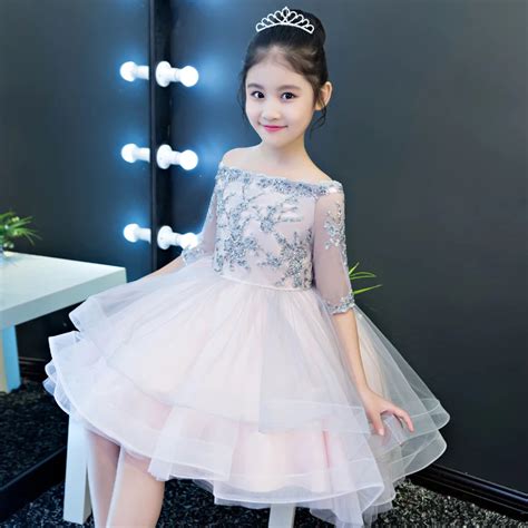 Luxury Girls Kids Princess Lace Birthday Party Dress Wedding Gowns for ...