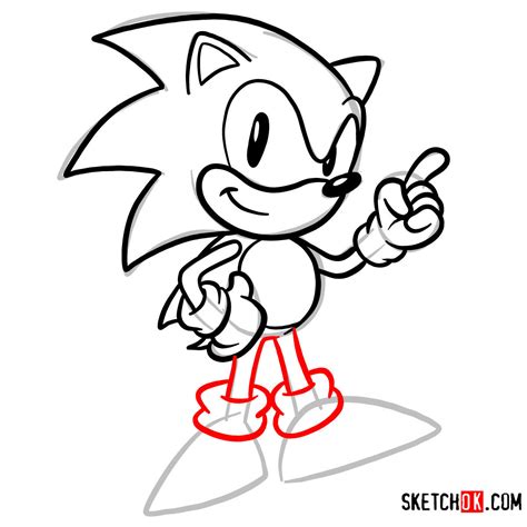 Sonic the hedgehog doodle - dadscartoon