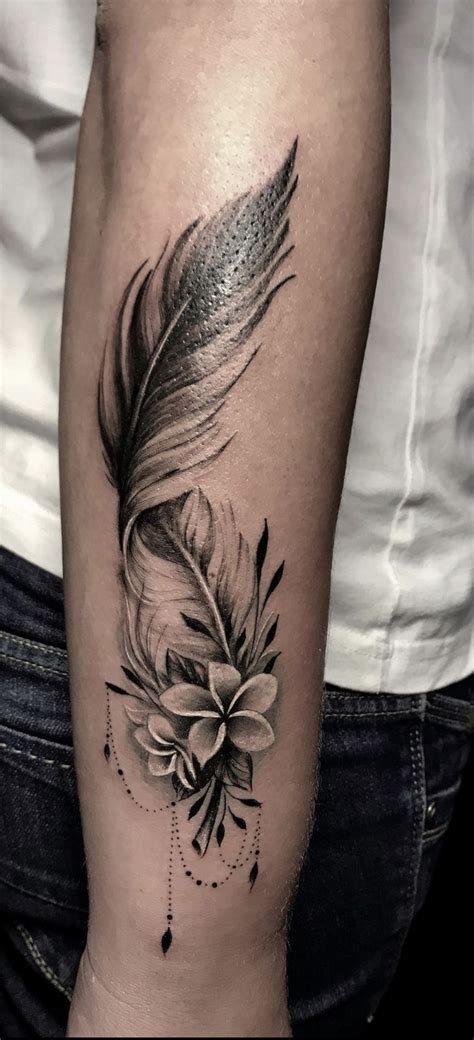 Feather Tattoo Forearm