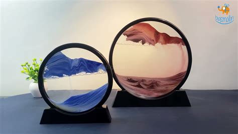 Moving Sand Art | Decorative Sandscape in Motion | Round Motion Frame ...